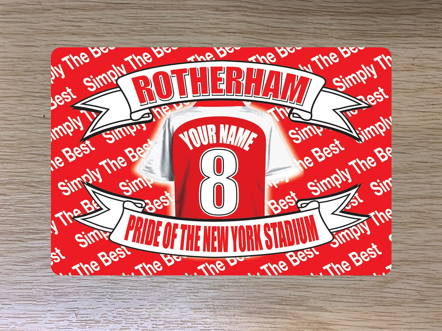Rotherham Football Team Shirt Travel Passport Holder Case Gift Present