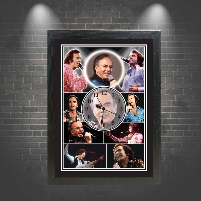 Diamond The-Jazz-Singer Celebrity Icon Wall Clock Gift Neil