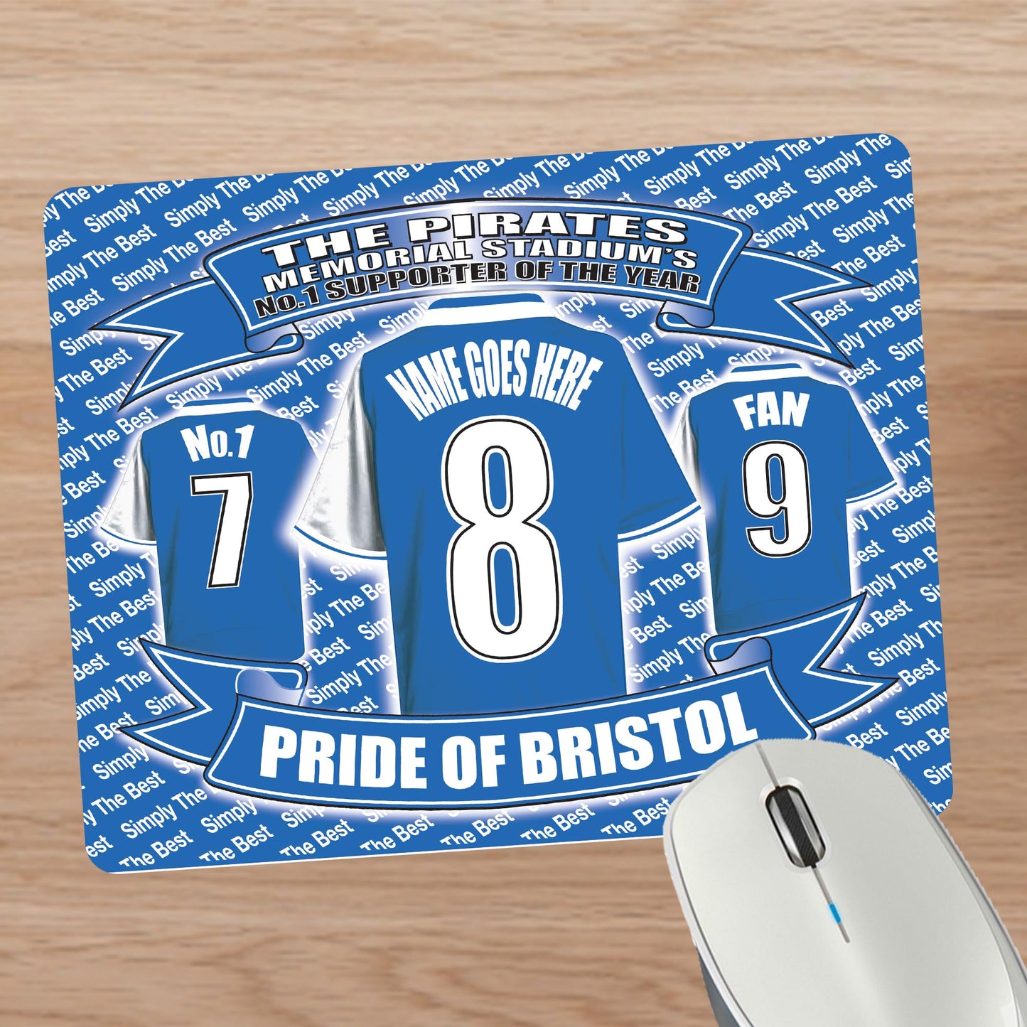Bristol R Football Shirt Personalised Mouse Mat Gift