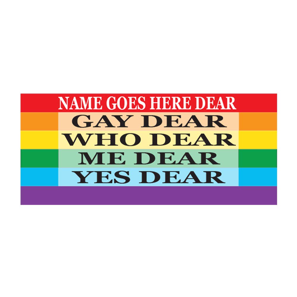 Gay Dear Gay Pride Personalised Gift Mug
