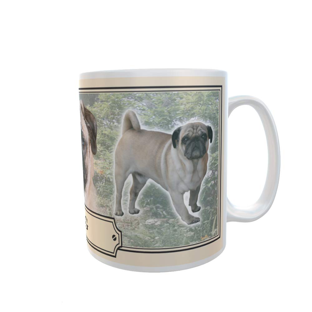 Pug Dog Breed Gift Mug with Treats