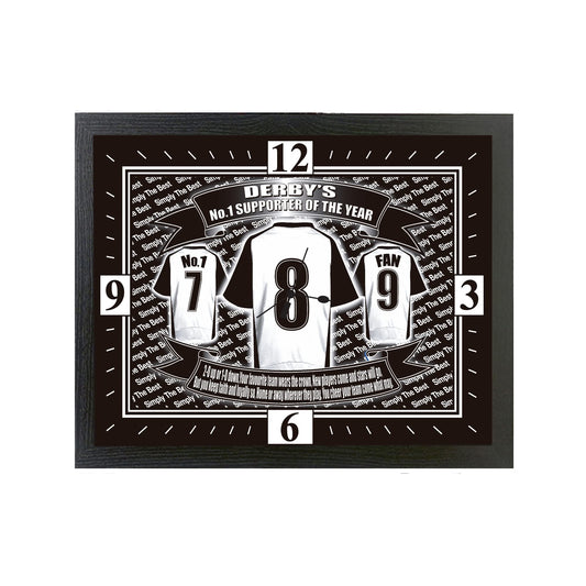 Derby Football Shirt Clock Gift Present