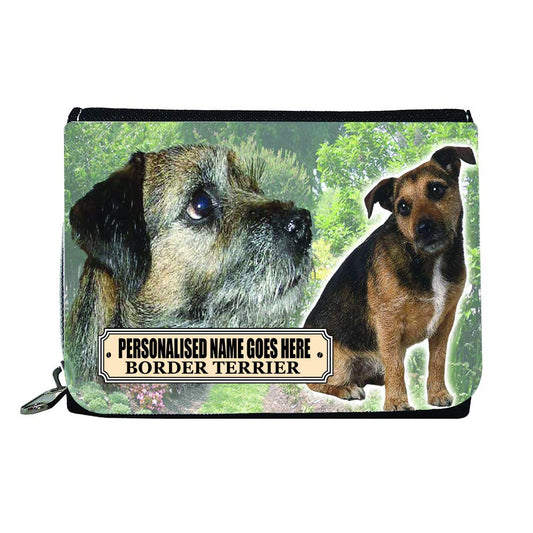 Border Terrier Personalised Dog Breed Gift Purse