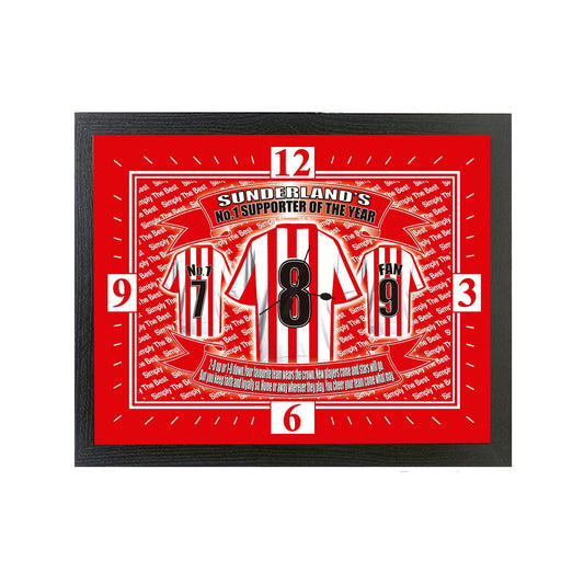 Sunderland Football Shirt Clock Gift Present