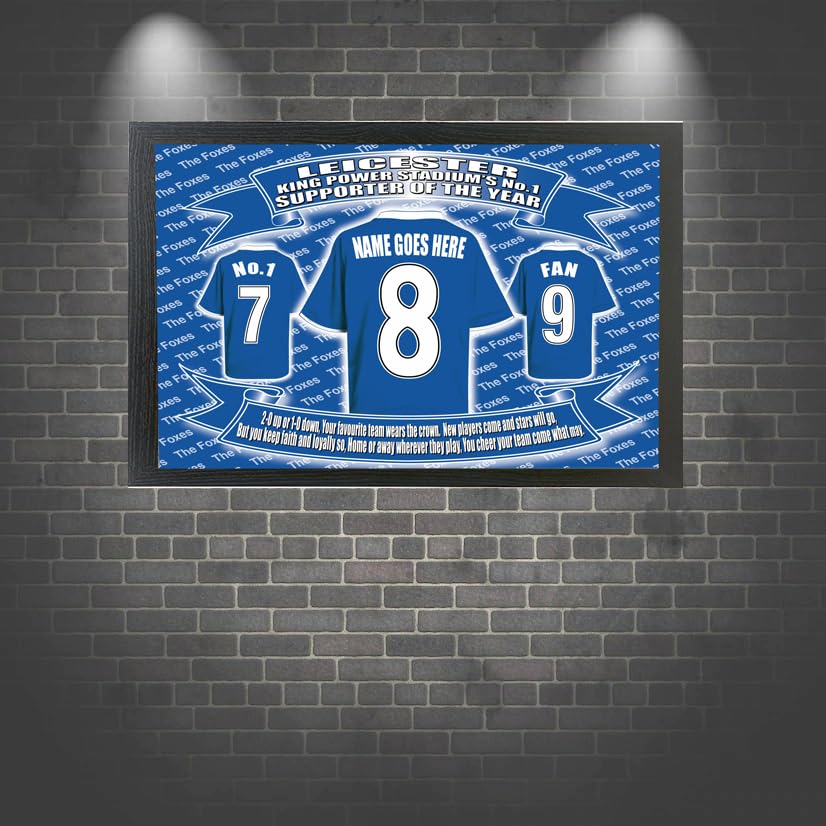 Leicester Football Shirt Personalised Picture Gift