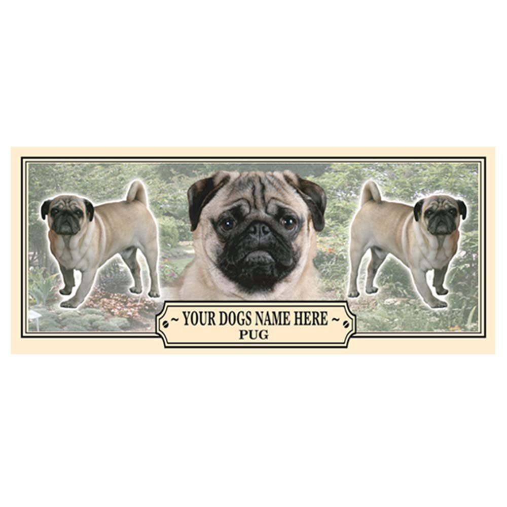 Pug Personalised Dog Breed Gift Mug with Treats