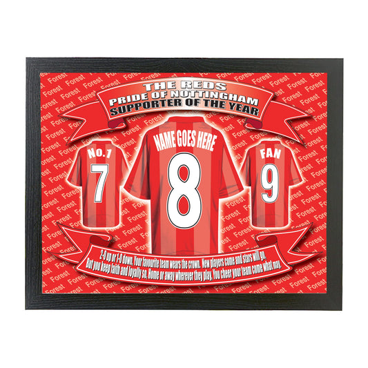 Notts Forest Personalised Football Shirt Picture Gift