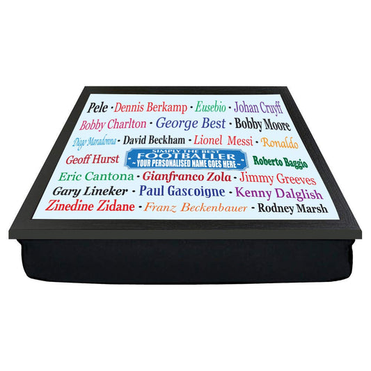 Simply The Best Footballer Personalised Lap Tray Gift