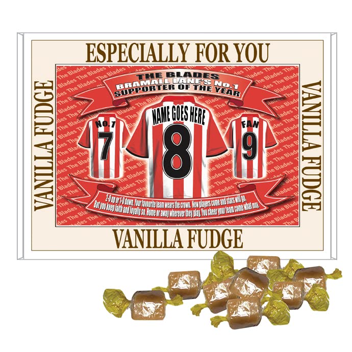 Sheffield U Personalised Football Shirt Gift Boxed Sweets