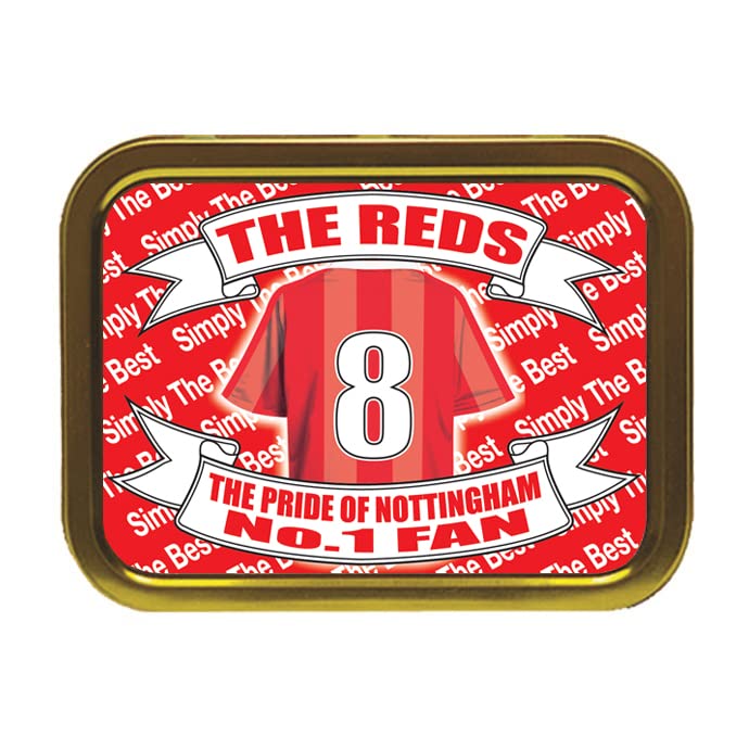 Notts Forest Football Shirt Tobacco Storage Tin & Products Gift Present