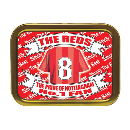 Notts Forest Football Shirt Tobacco Storage Tin & Products Gift Present