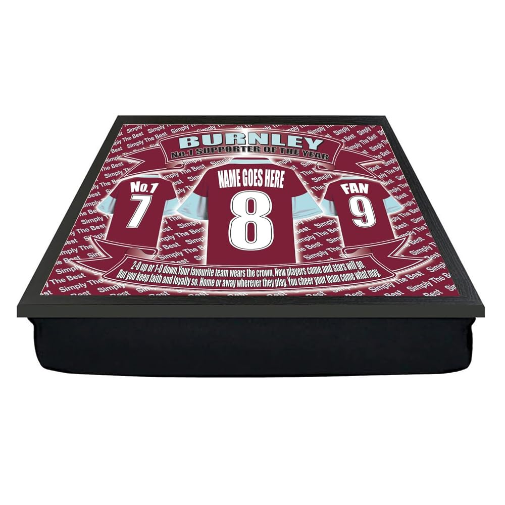 Burn(ley) Personalised Football Club Shirt Lap Tray And Mug Gift Set