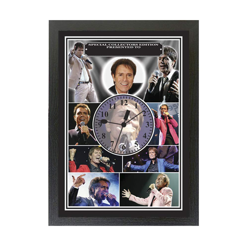 Cliff Richard Personalised Icon Gift Clock