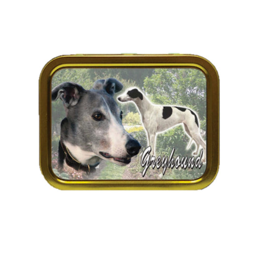 Greyhound Dog Breed Tobacco Tin & Products Gift