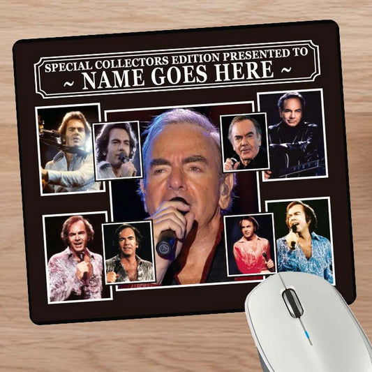 Diamond The-Jazz-Singer Personalised Mouse Mat Gift Neil