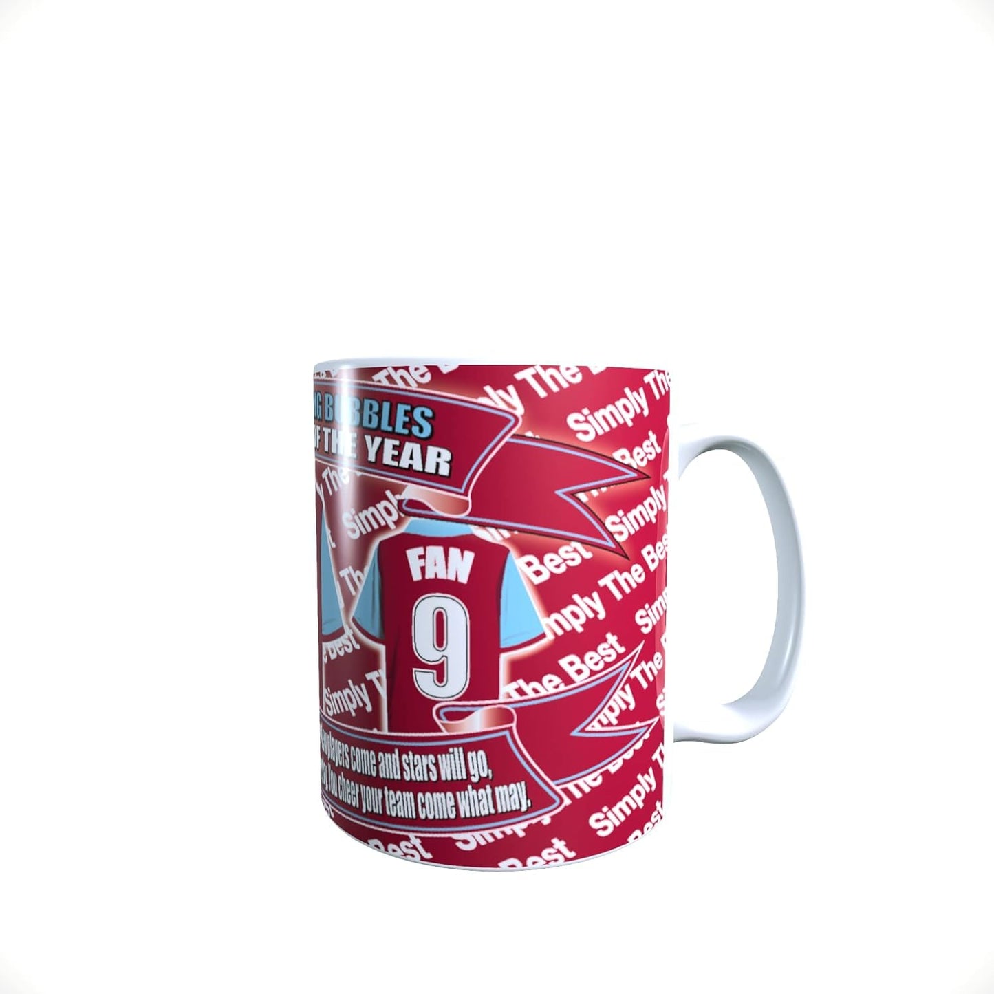 West H Football Club Shirt Lap Tray And Mug Gift Set