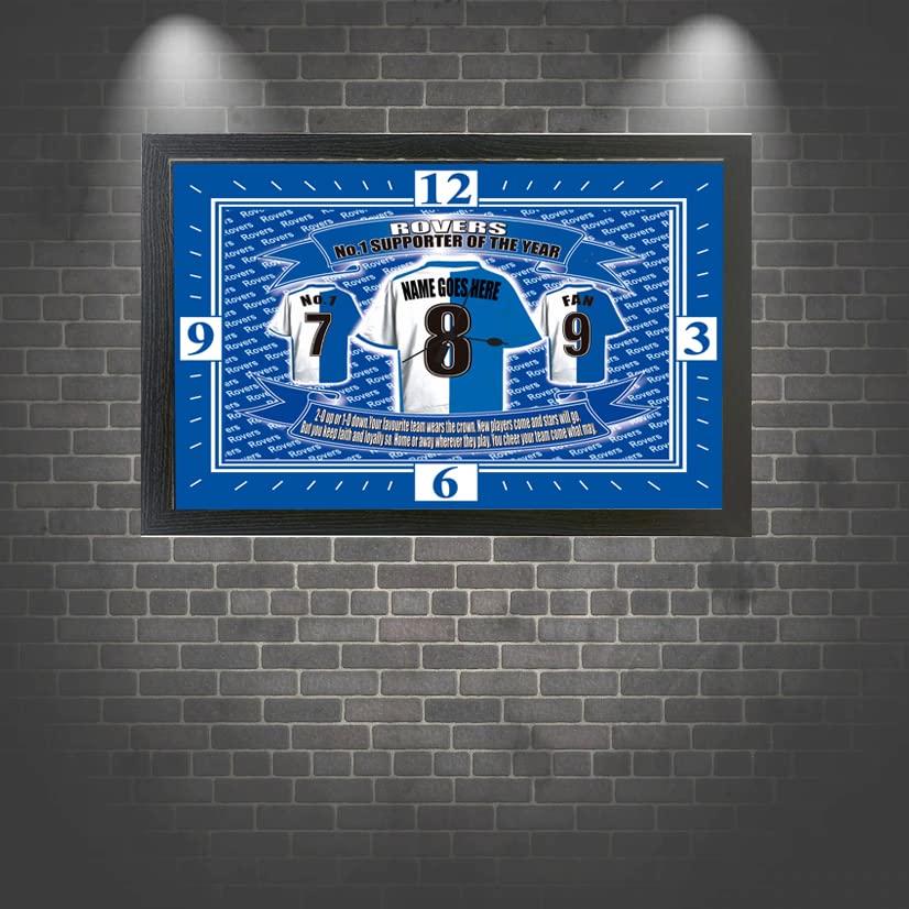 Blackburn Football Shirt Personalised Clock Gift Present