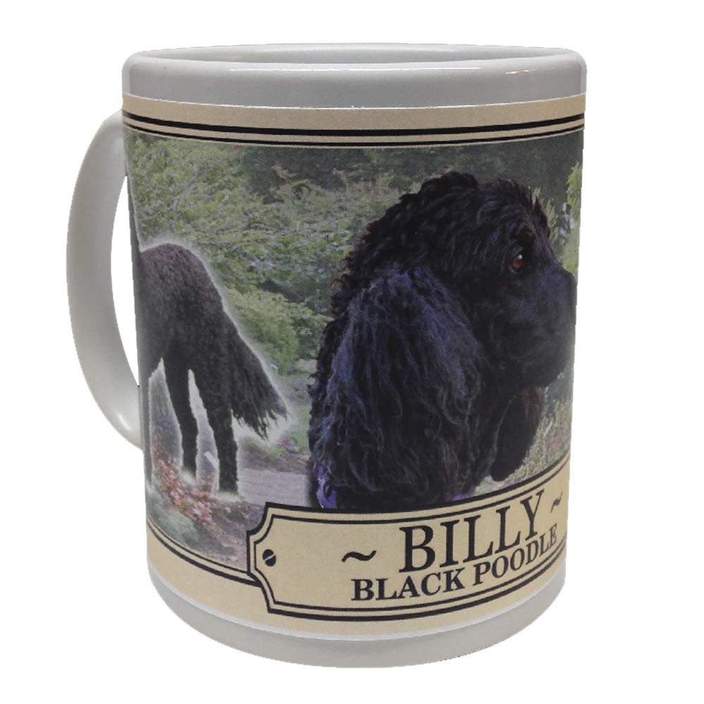 Black Poodle Personalised Dog Breed Gift Mug