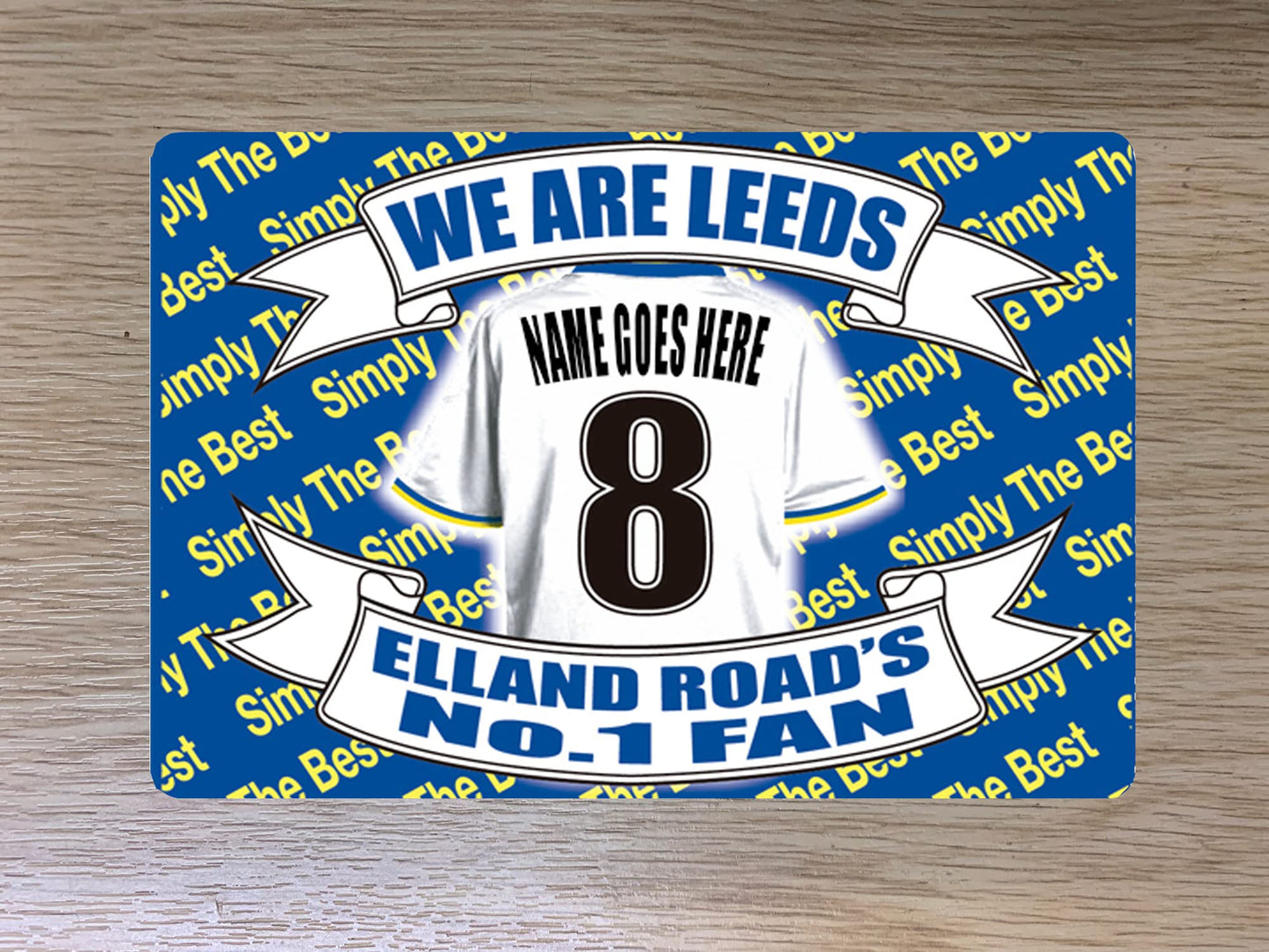Leeds Personalised Football Team Shirt Travel Passport Holder Case Gift Present