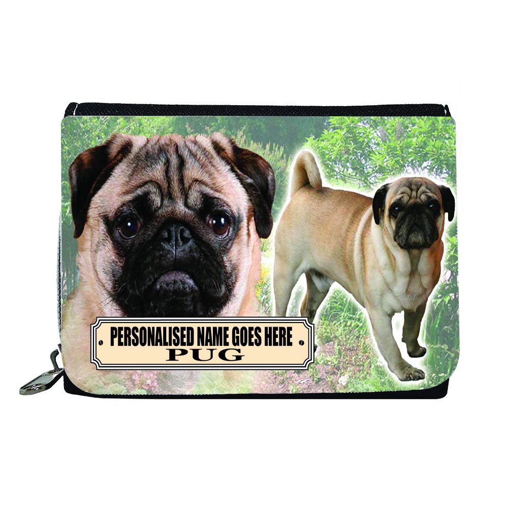 Pug Personalised Dog Breed Gift Purse