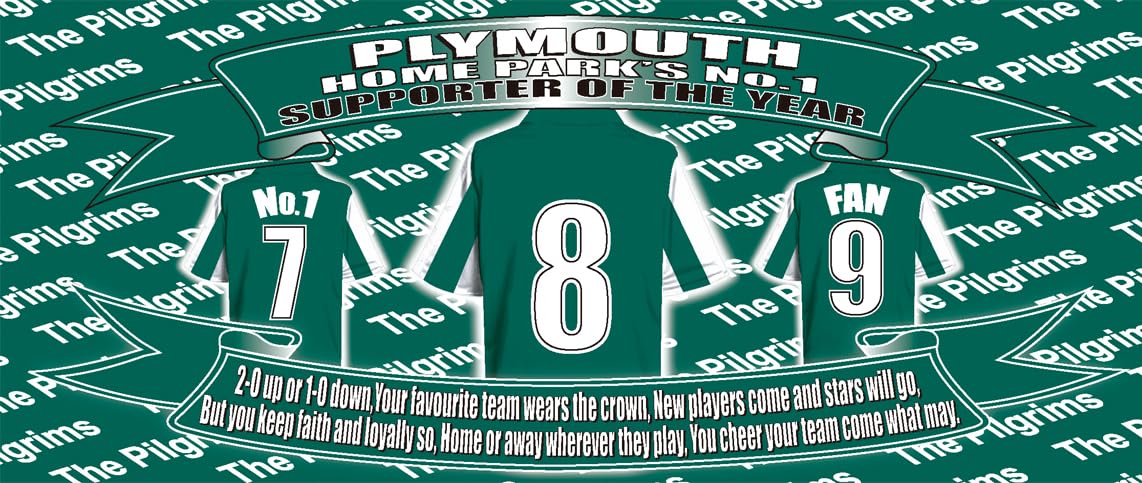 Plymouth Football Shirt Silver Aluminium Two Lid Unisex Water Bottle Gift