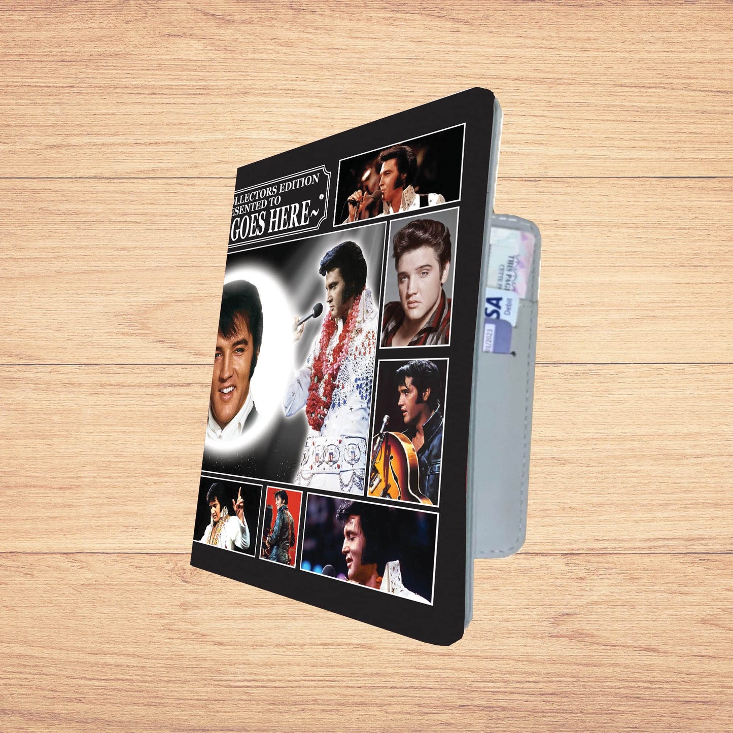 Presley King of Rock n Roll Personalised Music Icon Passport Case Holder Gift