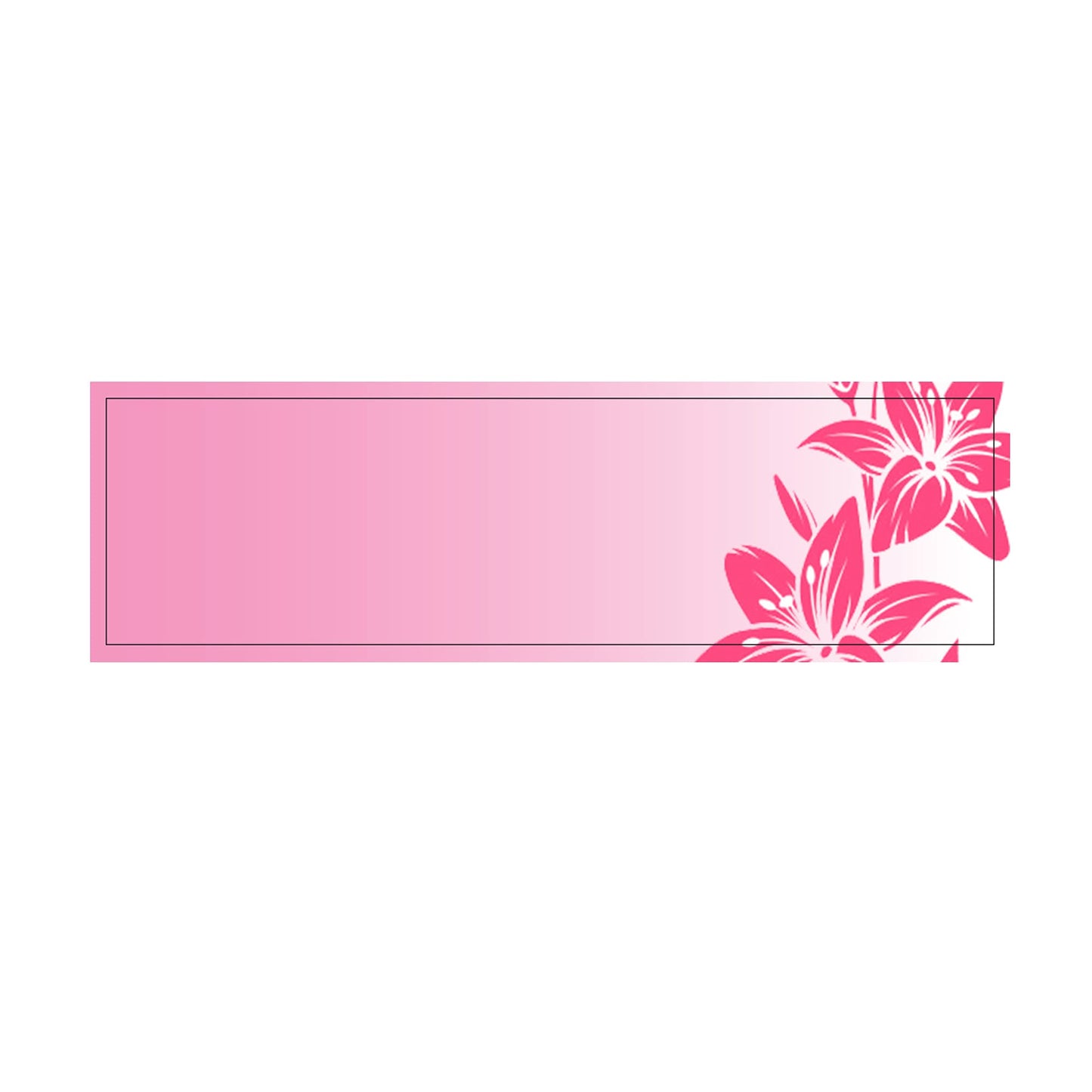 Personalised Elegant Pink Orchid Floral Silver Metal Lipstick Holder Case Gift