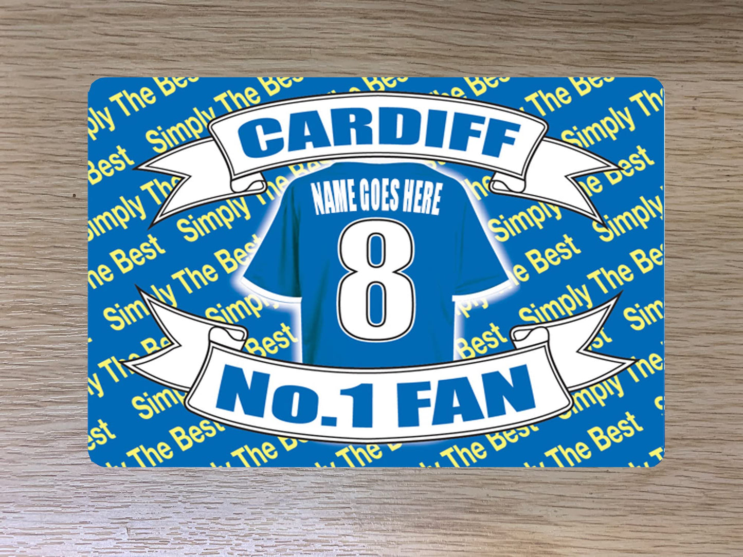 Cardiff Football Shirt Travel Passport Holder Personalised Case Gift Present