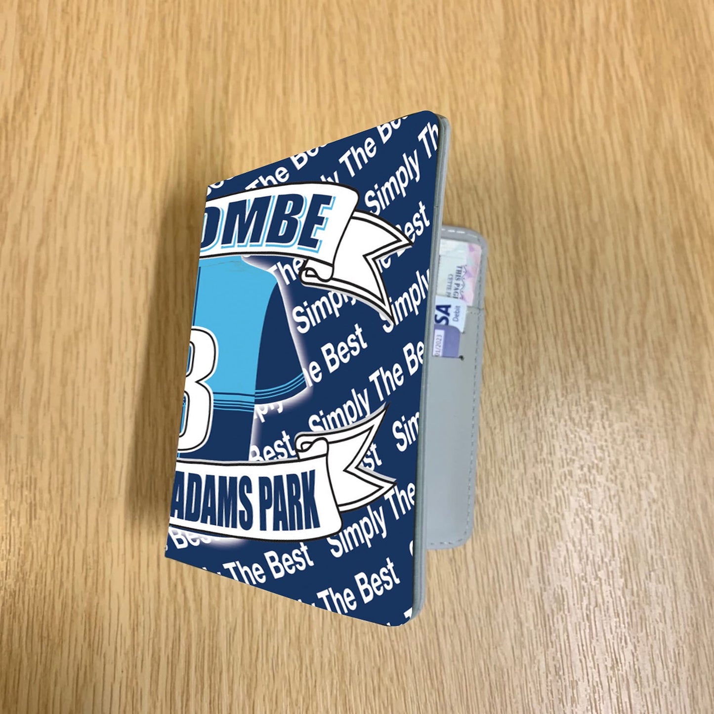 Wycombe Football Shirt Travel Passport Holder Case Gift Present