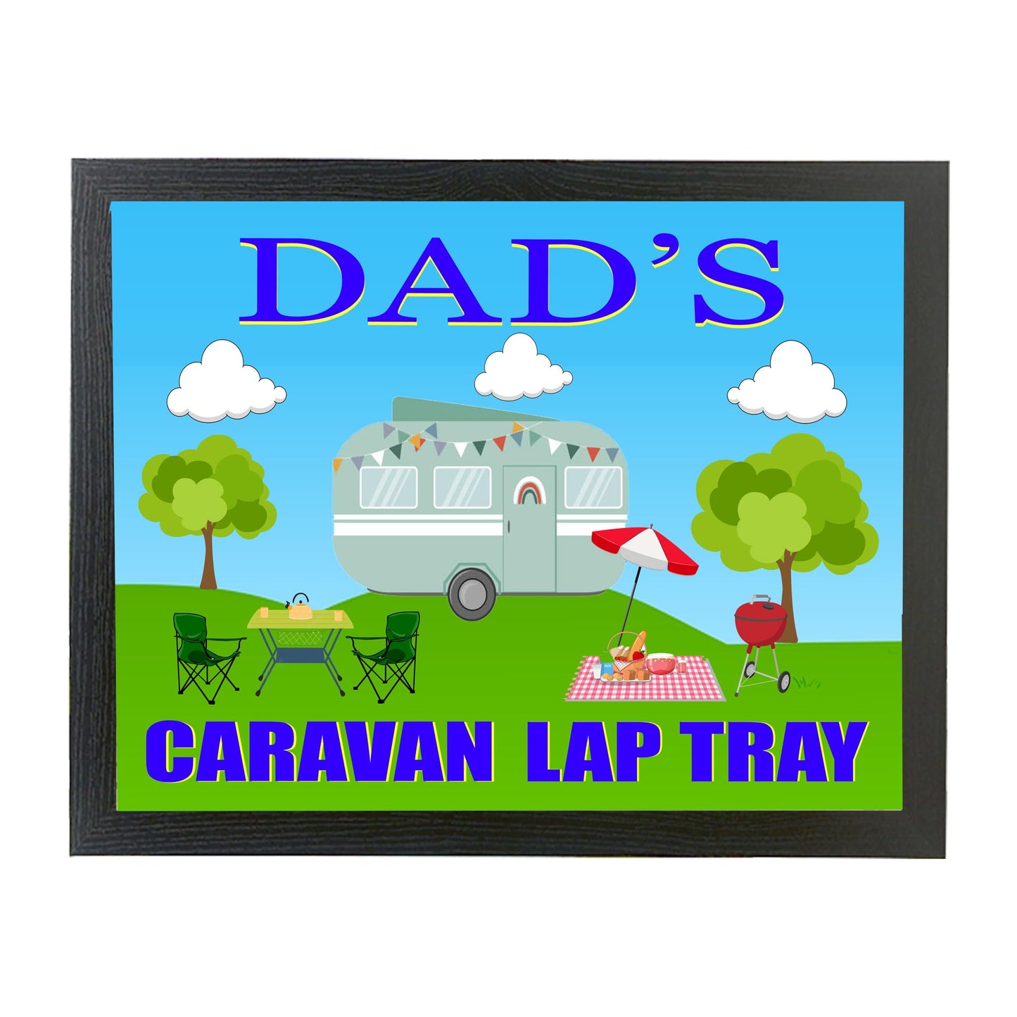 Dad's Caravan Cushioned Lap Tray Gift Present