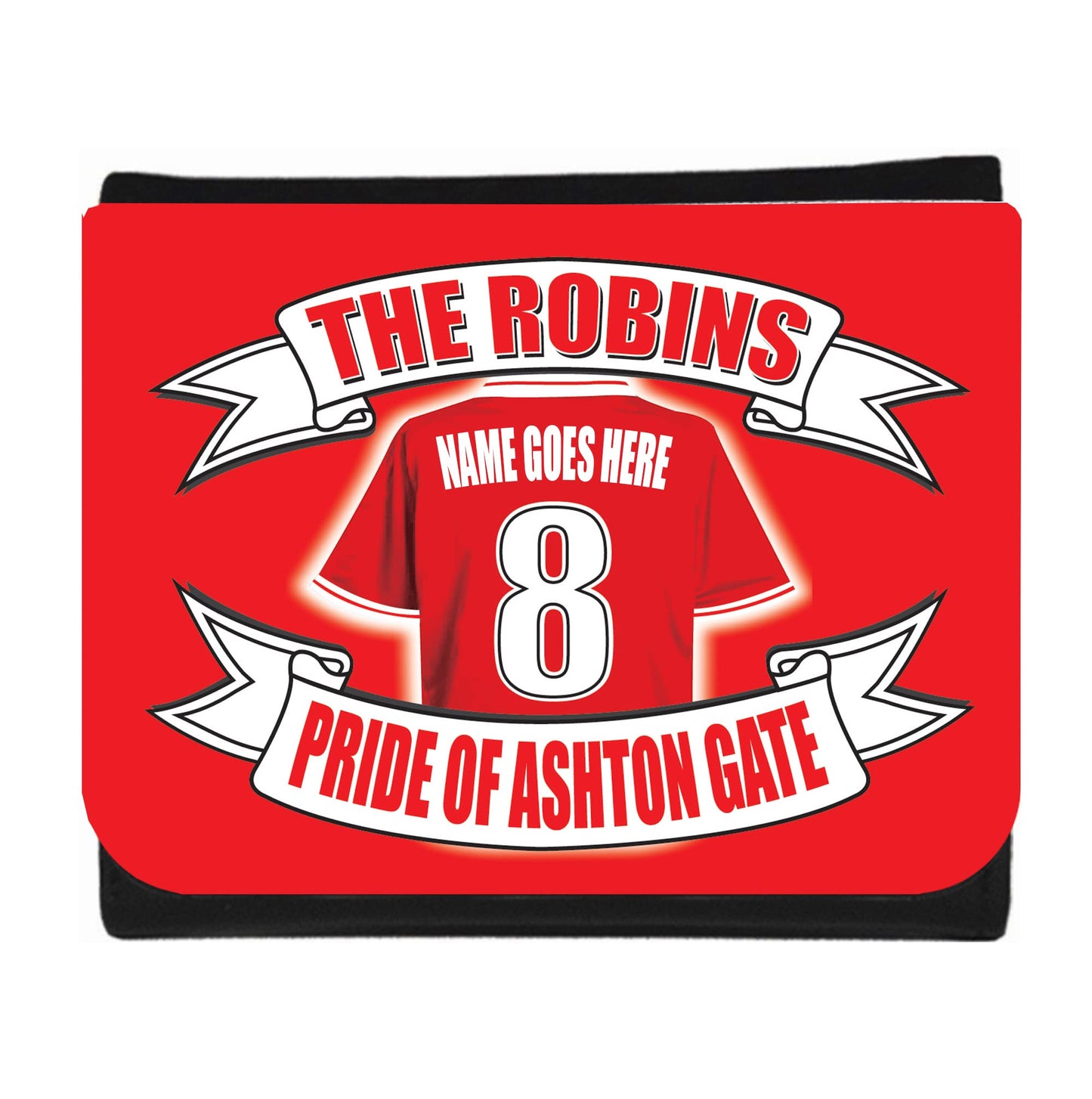 Bristol City Football Personalised Shirt Wallet Gift