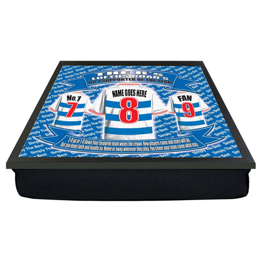 Queens PR Football Shirt Personalised Lap Tray Gift