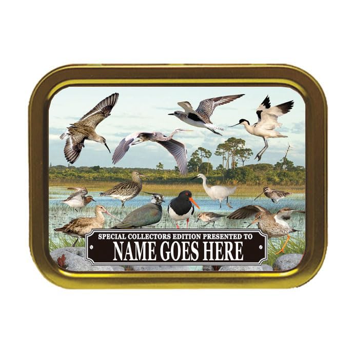 British Wetland Birds Personalised Tobacco Storage Tin & Products Ornithophile, Birder