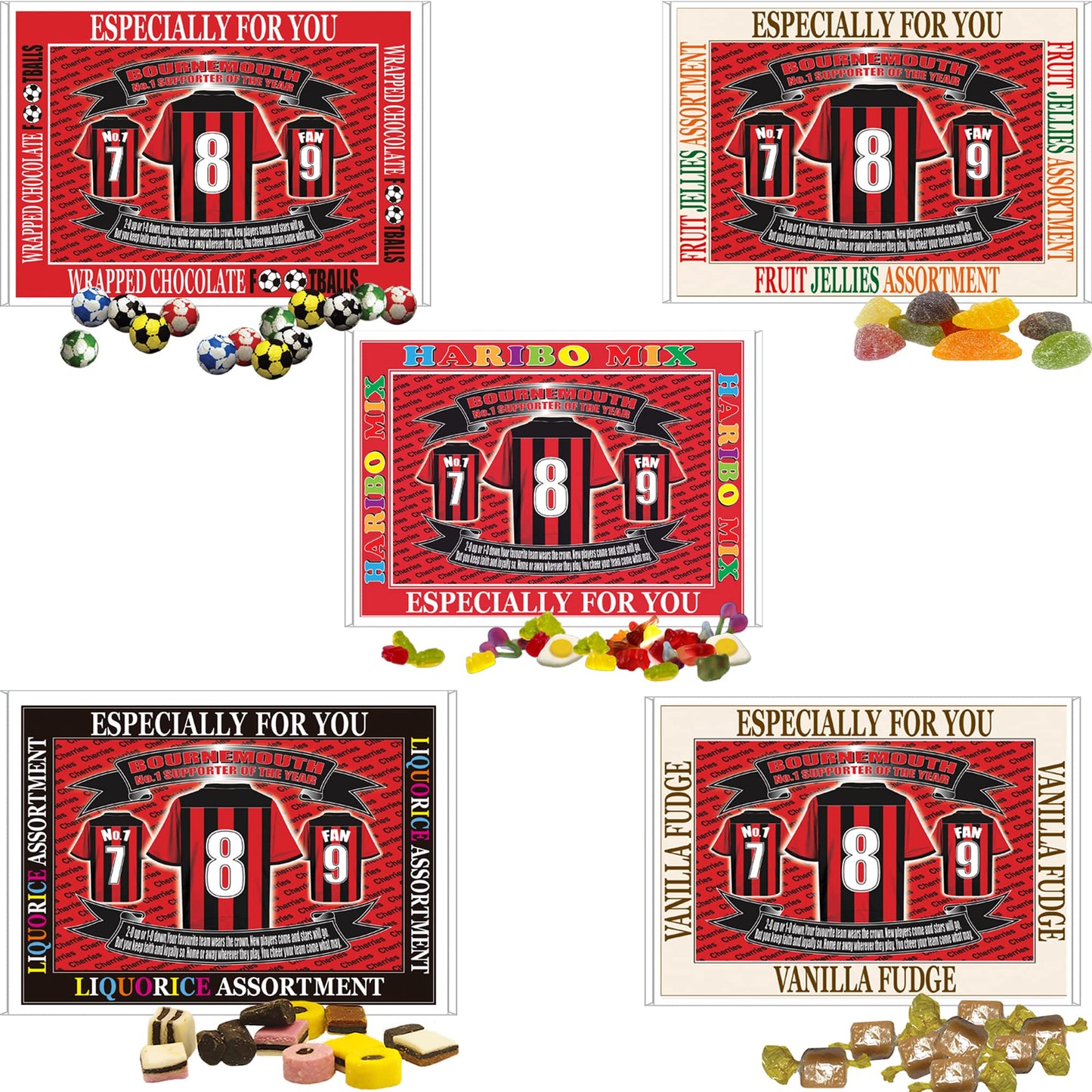 Bournemouth Football Shirt Gift Boxed Sweets