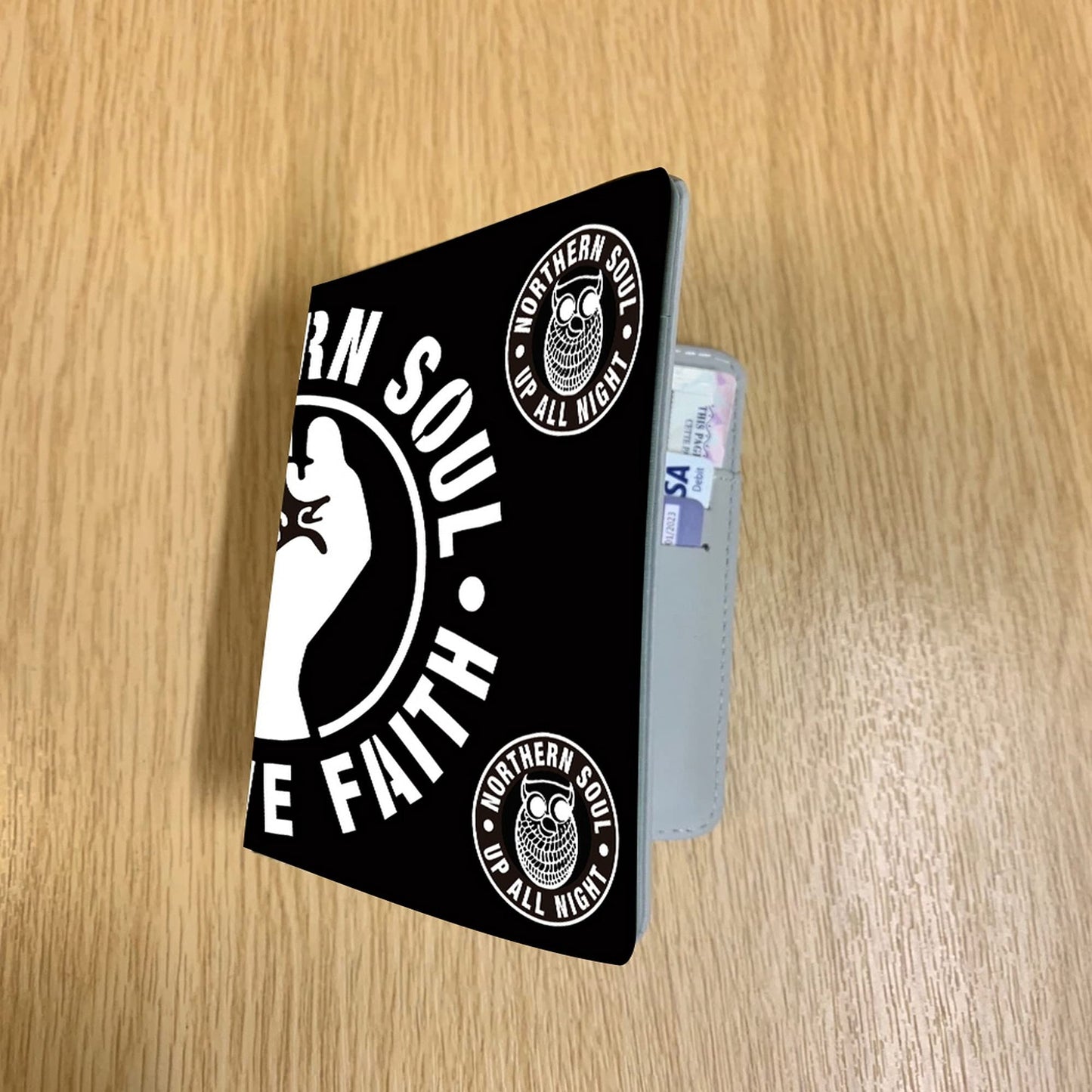 Northern Soul Keep The Faith Fist Passport Case Holder Gift