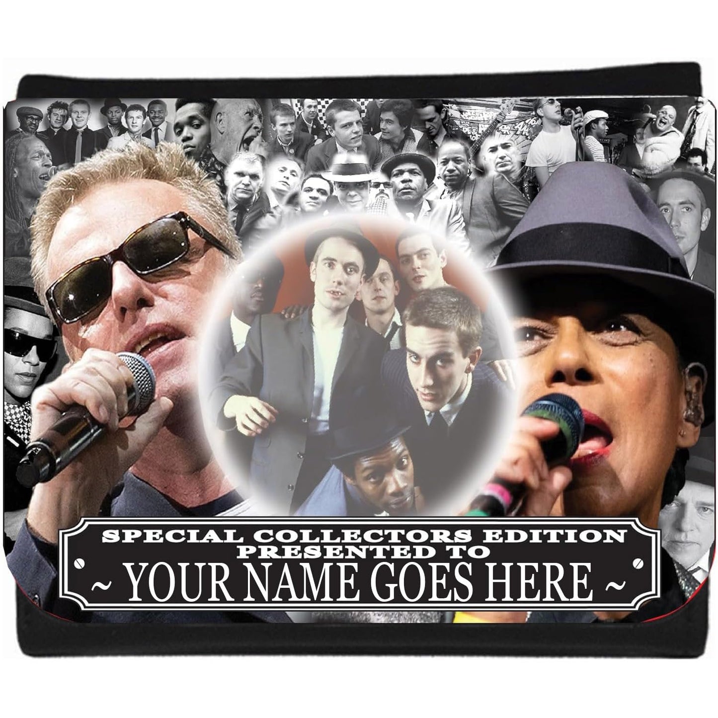 Ska Music Icon Mod Scooter Legends Personalised Money Gift Mens Trifold Wallet