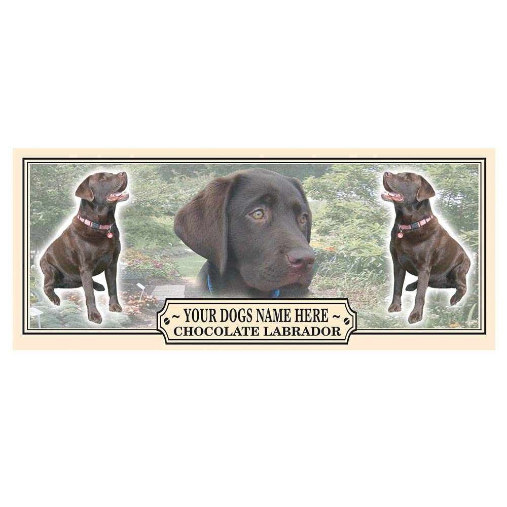 Chocolate Labrador Personalised Dog Breed Gift Mug