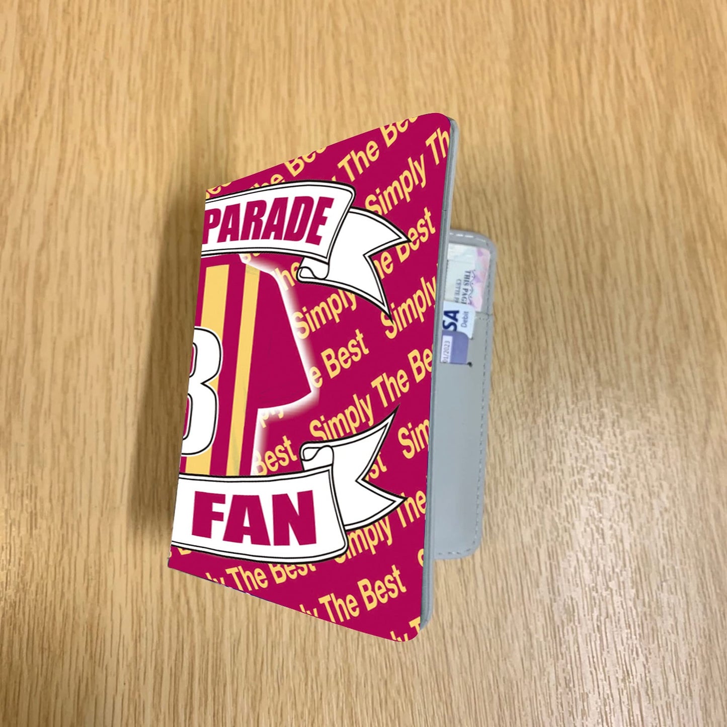 Bradford City Football Shirt Travel Passport Holder Case Gift Present