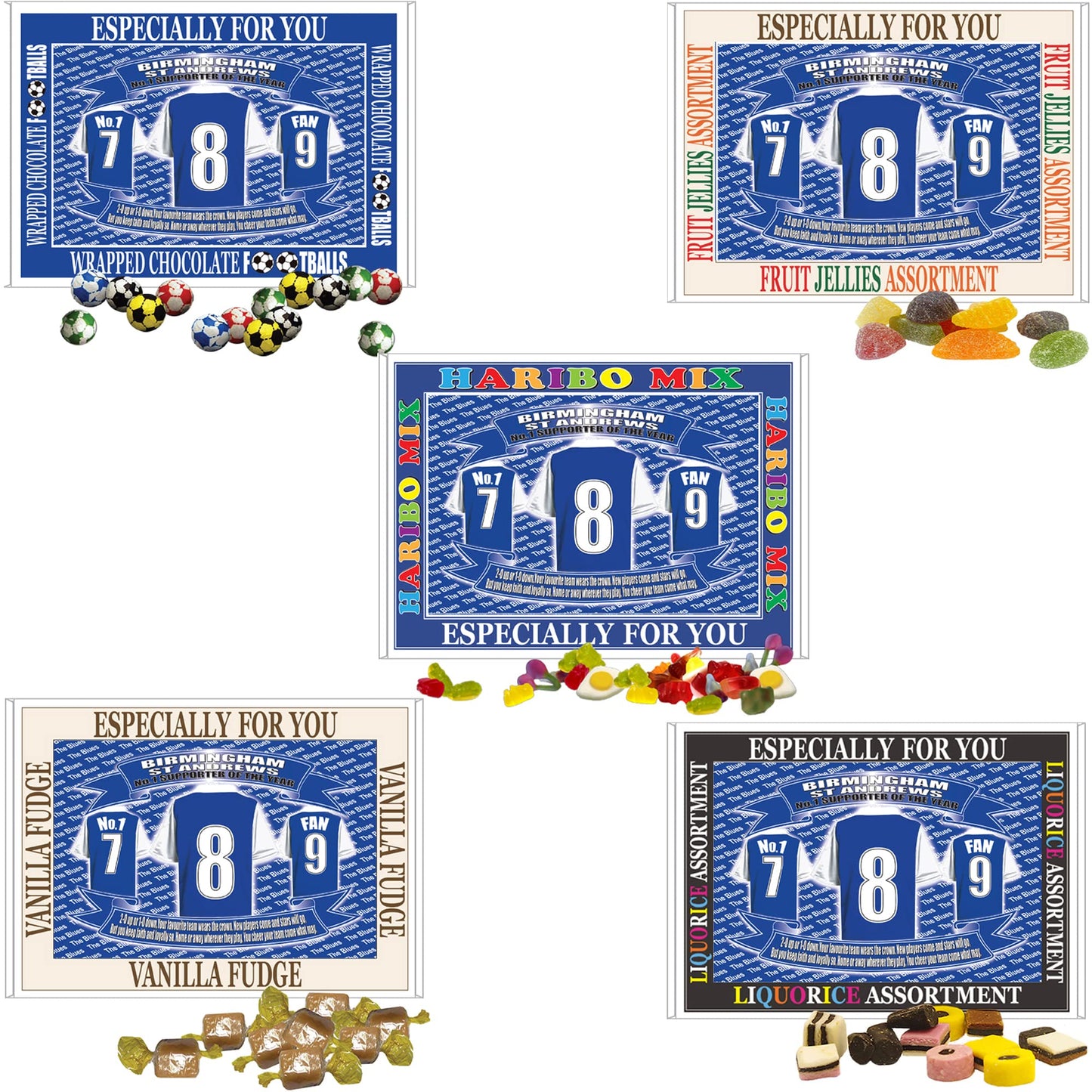 Birmingham Football Shirt Gift Boxed Sweets