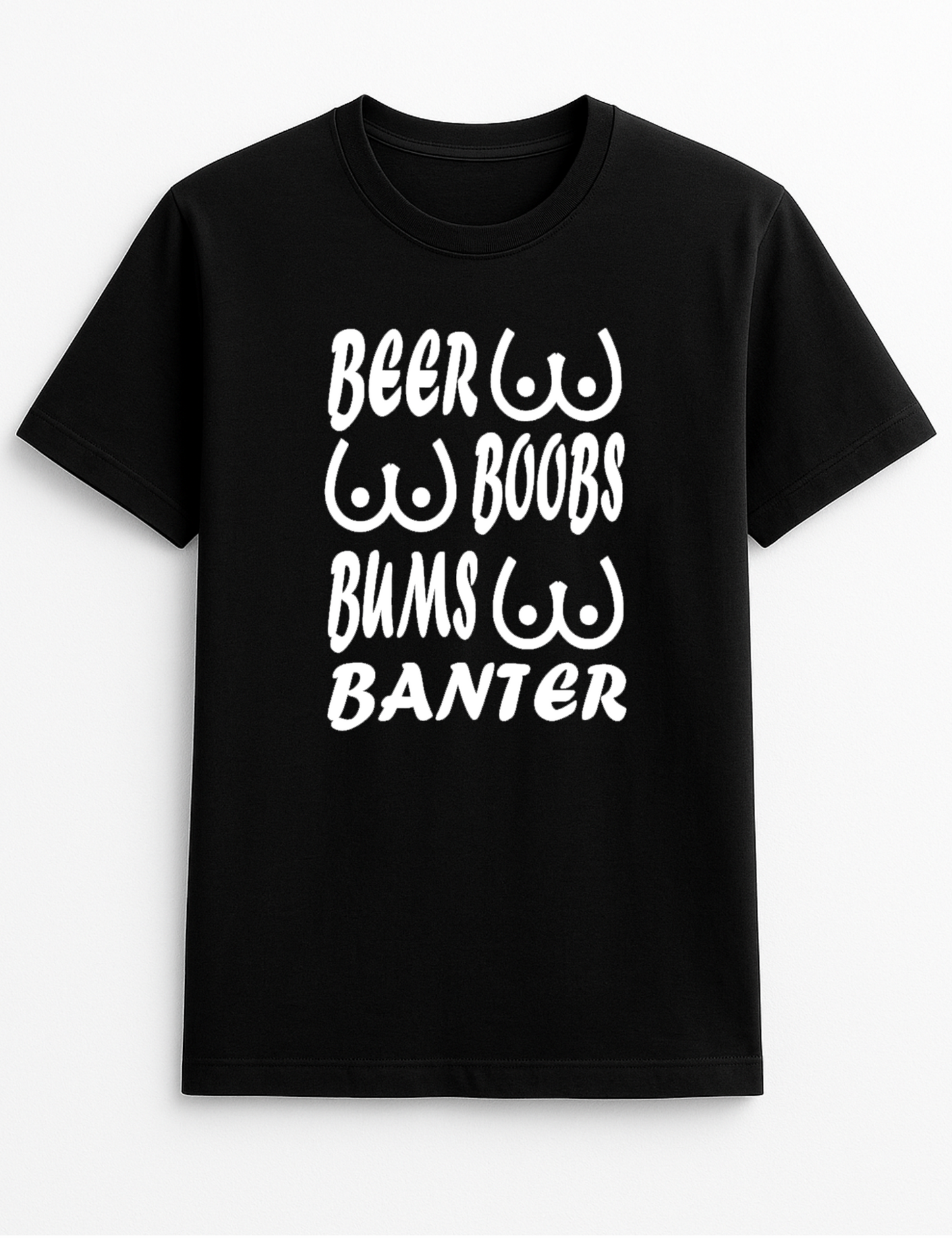 Beer Boobs Bums Slogan T-Shirt Gift