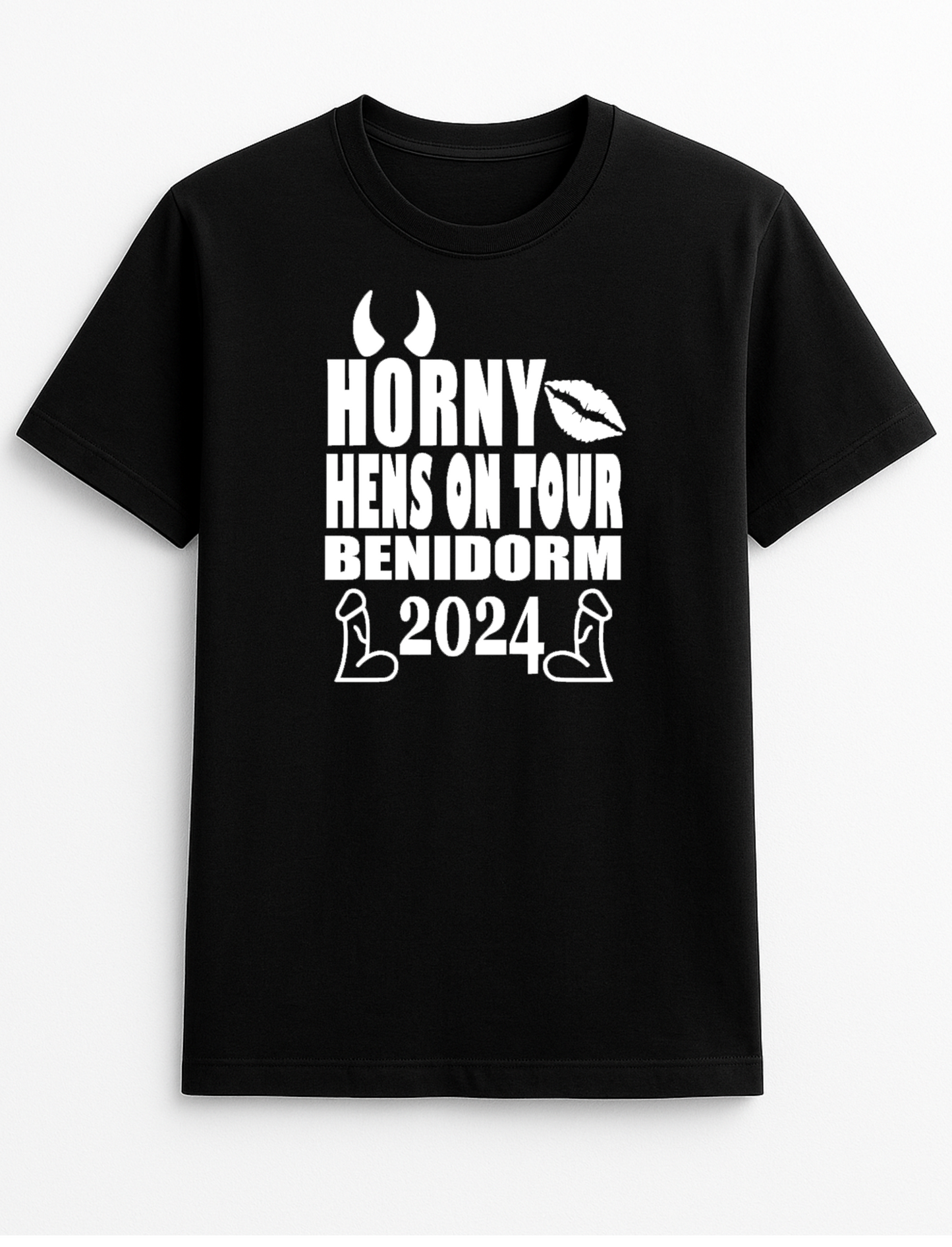 Horny Hens On Tour Your Destination Customised Slogan T-Shirt Gift