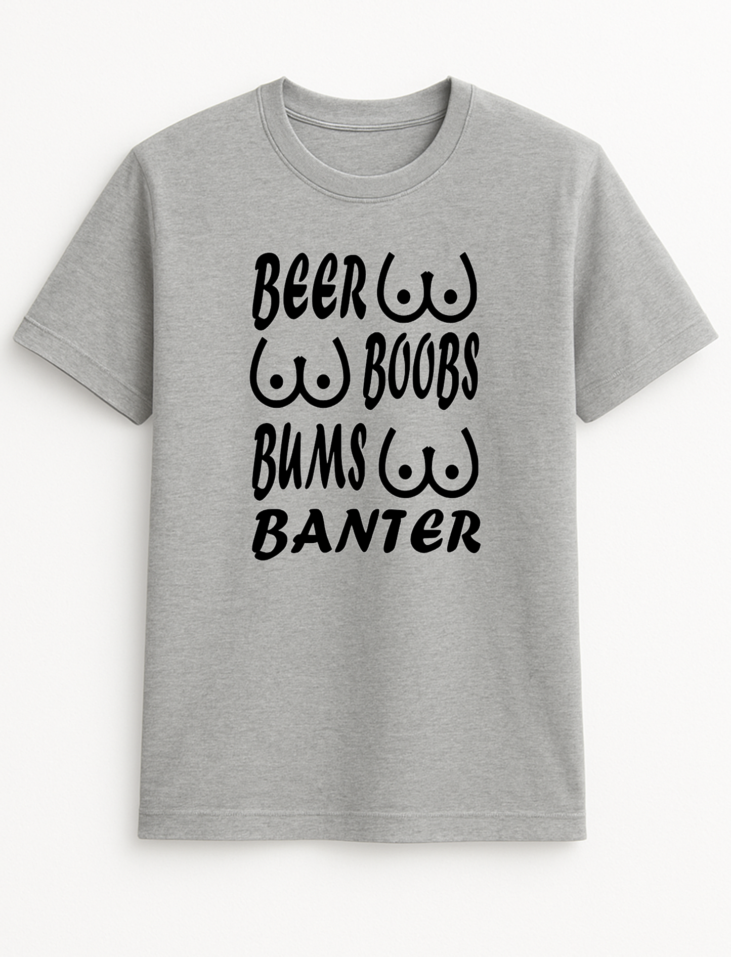 Beer Boobs Bums Slogan T-Shirt Gift