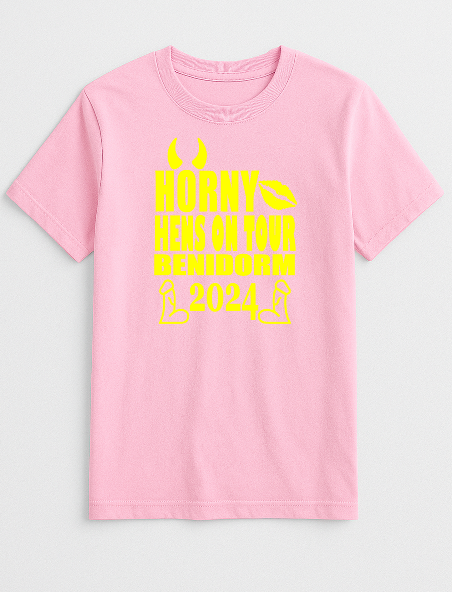 Horny Hens On Tour Your Destination Customised Slogan T-Shirt Gift