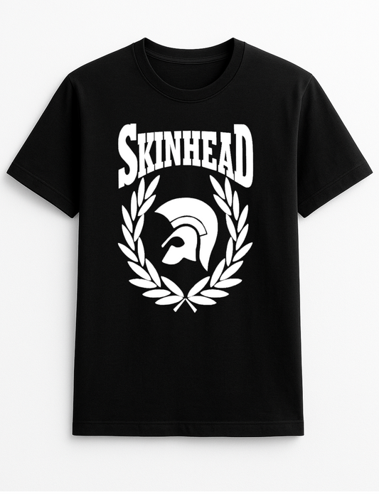 Skinhead Trojan Slogan Personalised Colours Unisex T-Shirt Gift Black, S-XXL