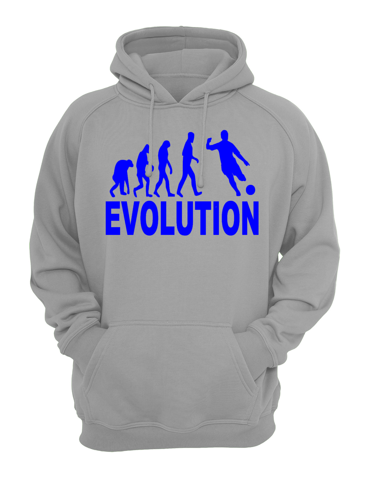 Evolution Football Unisex Casual Hoody, Sweatshirt, Sweat Black, Grey