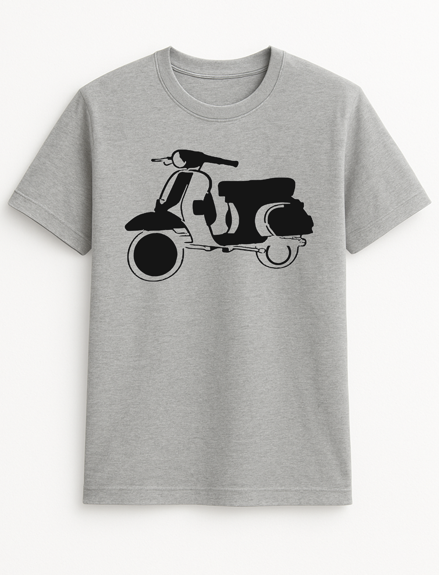 Mod Scooter Humorous Funny Slogan Personalised Colours Unisex T-Shirt Gift Black