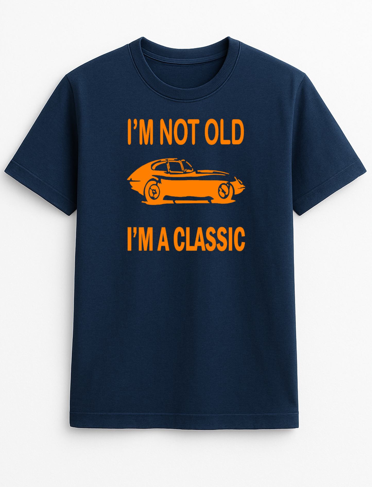 I'm Not Old I'm A Classic Jaguar Car Humorous Funny Novelty Personalised Colours Slogan Unisex T-Shirt Top Tee Gift Black