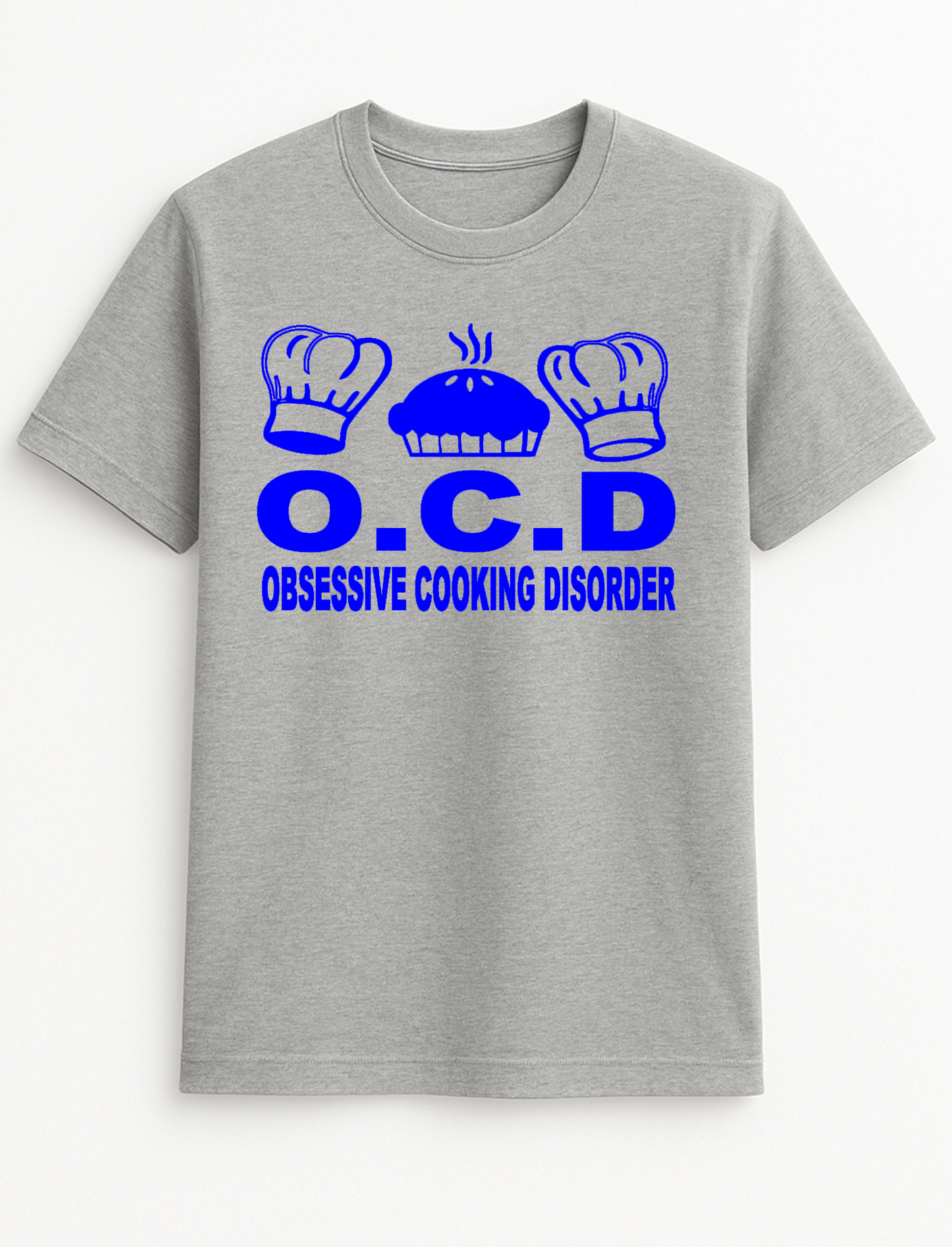 O.C.D.'Obsessive Cooking Disorder' Slogan Funny Humour Slogan Personalised Colours Unisex T-Shirt Gift Black
