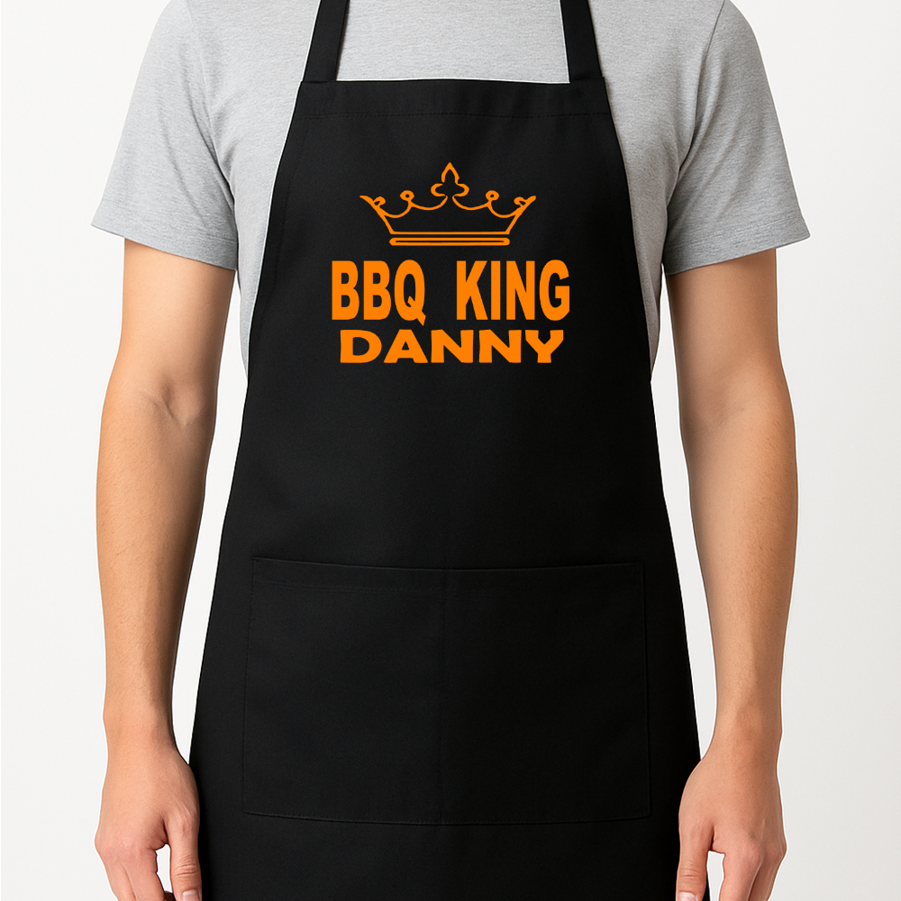 Barbeque BBQ King Personalised Apron Gift Present
