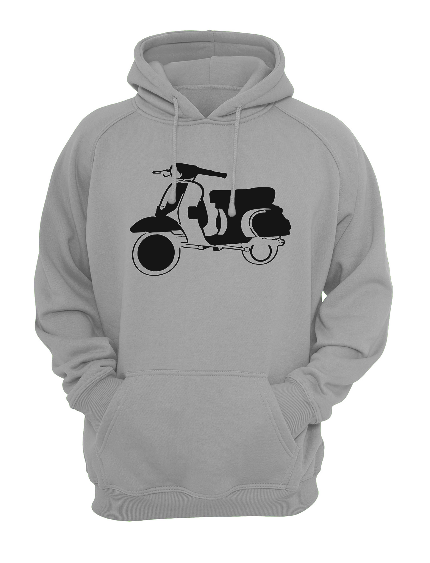 Mod Scooter Slogan Unisex Casual Hoody, Sweatshirt, Sweat Black, Grey